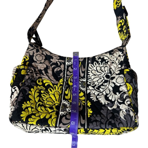 Vera Bradley Hipster Crossbody Bag Blue Green Baroque Floral Adjustable Strap - Picture 8 of 10